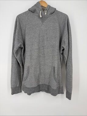 J. Crew Vintage Fleece Hoodie in Light Gray Size XL